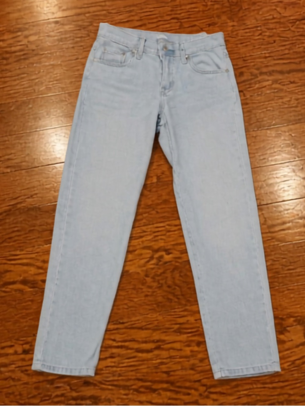 Adjustable Waistband Girls Straight Leg Jeans Size 14